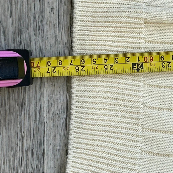 London Fog men’s cream knit sweater vest size large - Picture 6 of 7